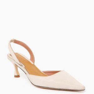Tuckernuck Jagger Nude/Ivory Slingback Pumps Sz 10